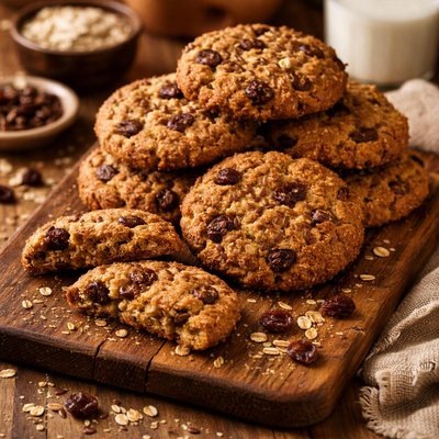 Image of Flax Oatmeal Raisin Cookies