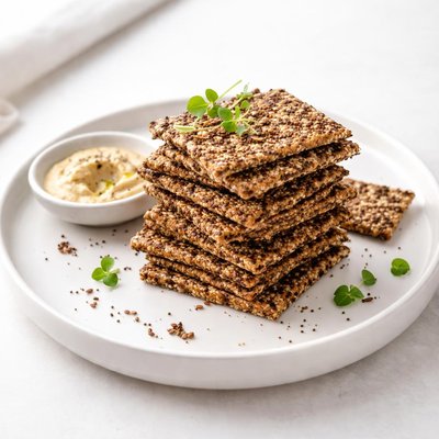 Image of Flax Quinoa Crackers Gluten Free