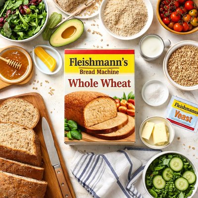 Image of Fleishmanns Whole Wheat Bread Bread Machine