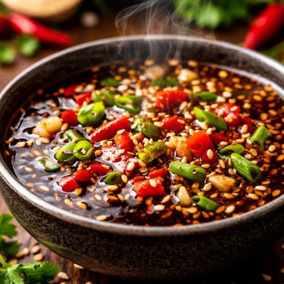 Image of Floating Chilli Soy Dipping Sauce