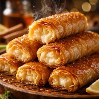Image of Flogeres Sweet Cheese Phyllo Rolls