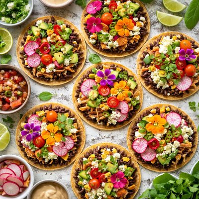 Image of Floral Tostadas