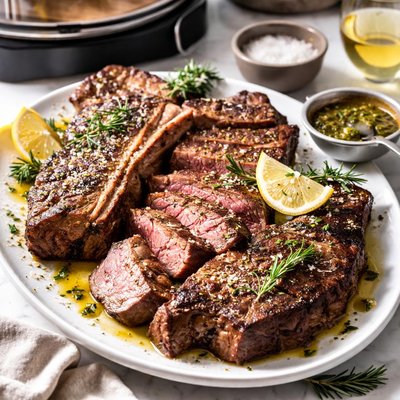 Image of Florentine Style Porterhouse Steaks Nuwave Flavorwave Ovens