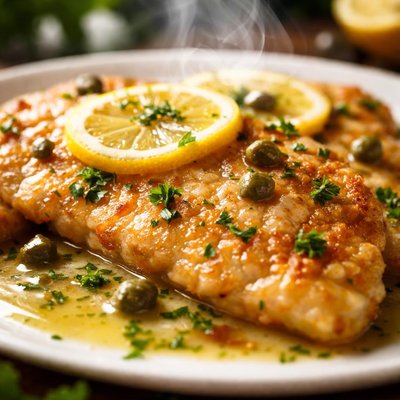 Image of Flounder Francaise or Chicken Francaise