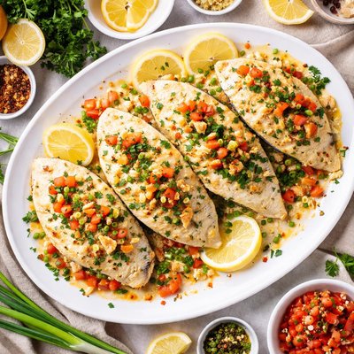 Image of Flounder Stuffed with Crabmeat Lite Bleu
