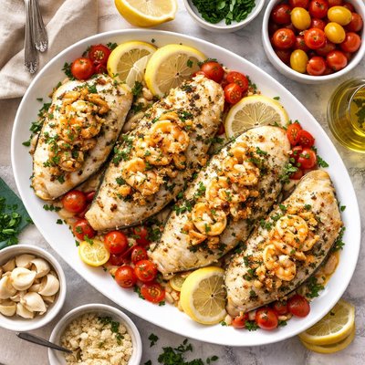Image of Flounder Stuffed with Shrimp