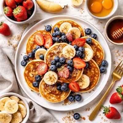 Image of Flourless 2 Ingredient Pancakes