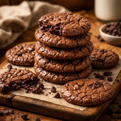 Image of Flourless Butterless Chocolate Cookies