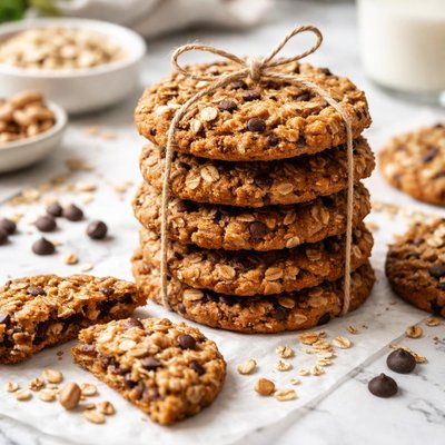 Image of Flourless Chewy Oatmeal Cookies