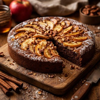Image of Flourless Chocolate Apple Torte