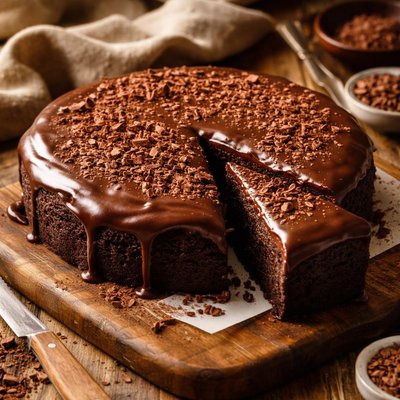 Image of Flourless Chocolate Cake by King Arthur Flour with Chocolate Gl