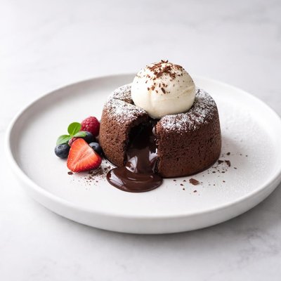 Image of Flourless Chocolate Oh So Good Molten Cake