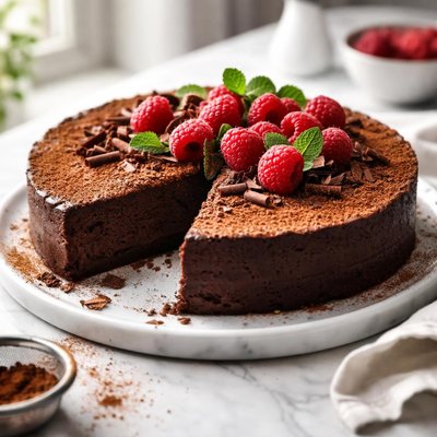 Image of Flourless Chocolate Truffle Cake