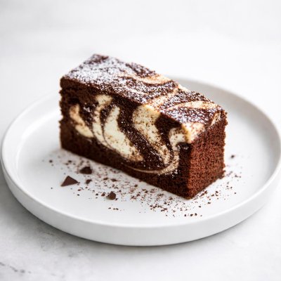 Image of Flourless Chocolate Vanilla Marble Cake