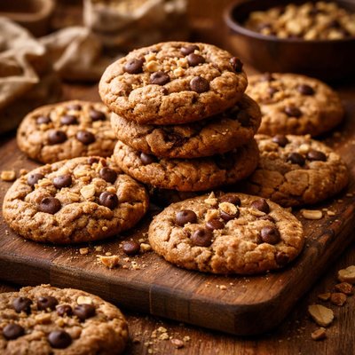 Image of Flourless Peanut Butter and Chocolate Chip Cookies