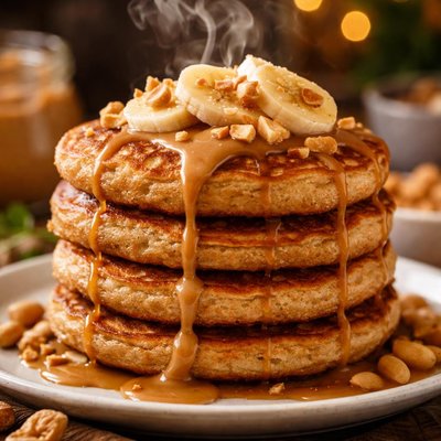Image of Flourless Peanut Butter Pancakes