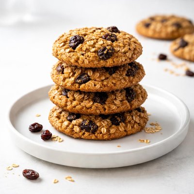 Image of Flourless Sugar Free Oatmeal Raisin Cookies