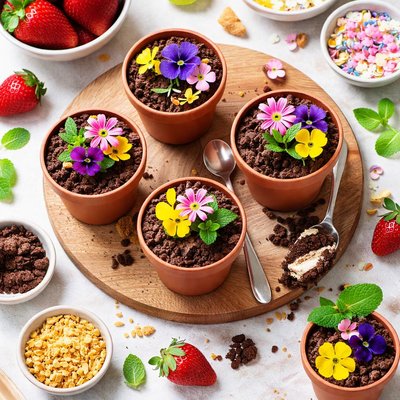 Image of Flower Pot Dessert