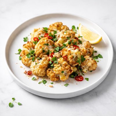 Image of Flower Power Roasted Parmesan Cauliflower