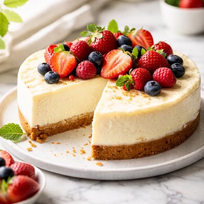 Image of Fluffy 2 Step Cheesecake