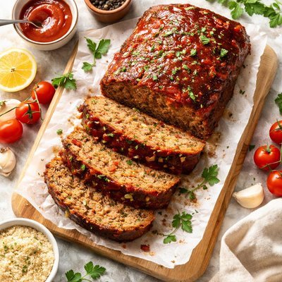 Image of Fluffy Beef Meat Loaf