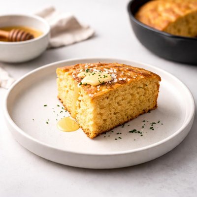 Image of Fluffy Cast Iron Skillet Cornbread
