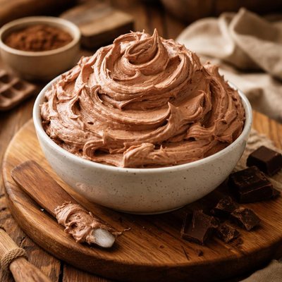 Image of Fluffy Chocolate or Vanilla Cool Whip Frosting