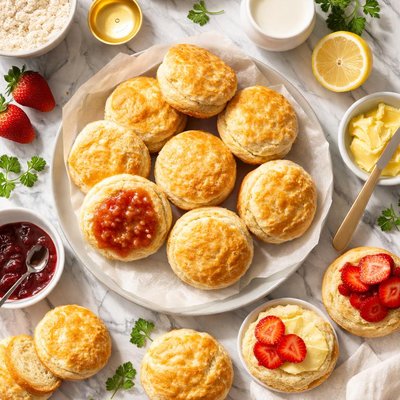 Image of Fluffy Cream Biscuits