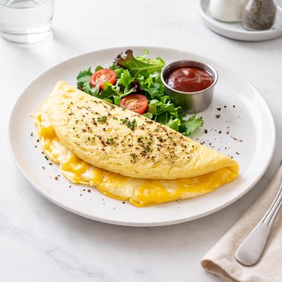 Image of Fluffy Diner Style Cheese Omelet