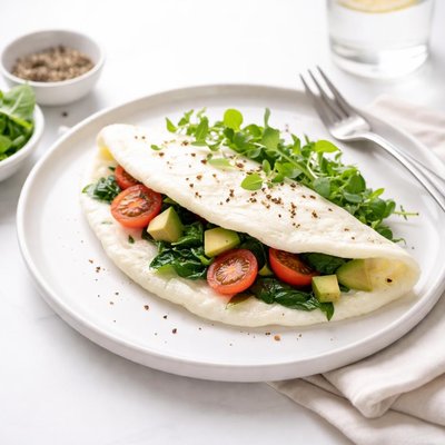 Image of Tortilla esponjosa de claras al estilo de la Dieta Mediterránea