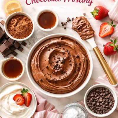 Image of Fluffy Fat Free Chocolate Frosting