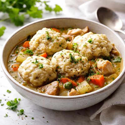 Image of Fluffy Little Clouds Old Fashioned Dumplings for Stew