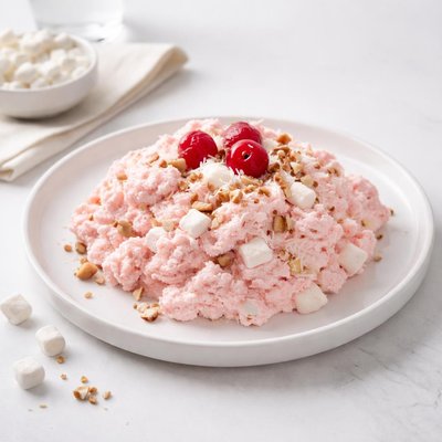 Image of Fluffy Pink Dump Salad