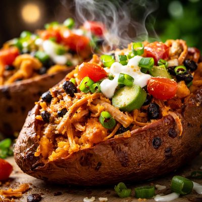 Image of Fluffy Stuffed Sweet Potatoes