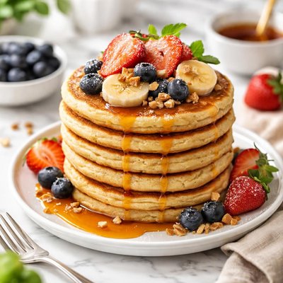 Image of Fluffy Vegan Pancakes