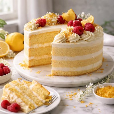 Image of Fluffy Yellow Layer Cake