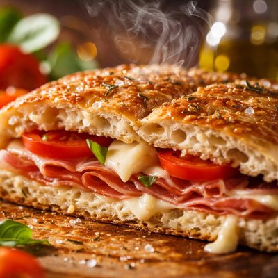 Image of Focaccia Farcita Filled Italian Hearth Bread