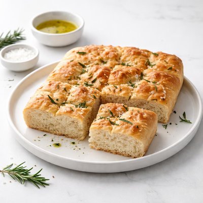 Image of Focaccia Flat Bread Homemade Bread Machine