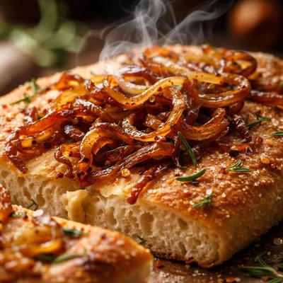 Image of Focaccia with Carmelized Onions