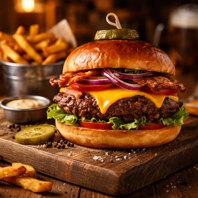 Image of Foghorns Beef Burger