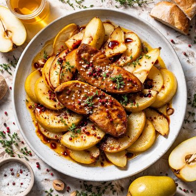Image of Foie Gras on a Bed of Pears