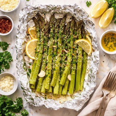 Image of Foil Baked Asparagus