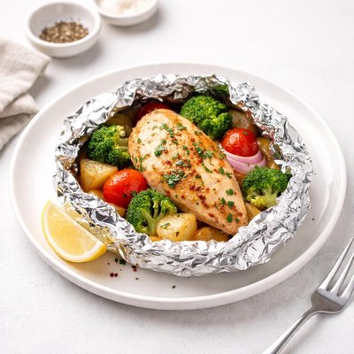 Image of Foil Chicken Casserole for 1