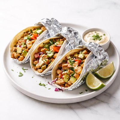 Image of Foil Wrapped Chicken Tacos