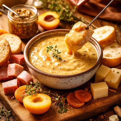 Image of Fondue Apricot Dijon Sauce