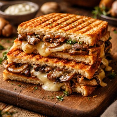 Image of Fontina Mushroom Panini
