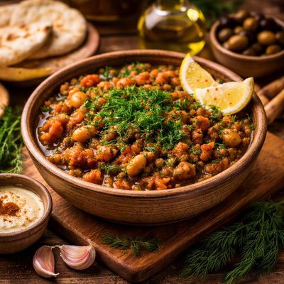 Image of Foul Medammes with Dill Masr