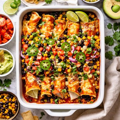 Image of Four Bean Enchiladas