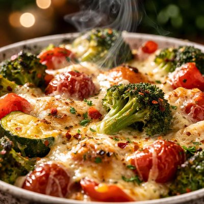 Image of Four Cheese Roasted Vegetables