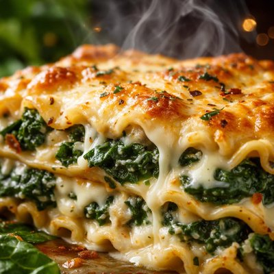 Image of Four Cheese Spinach Lasagna